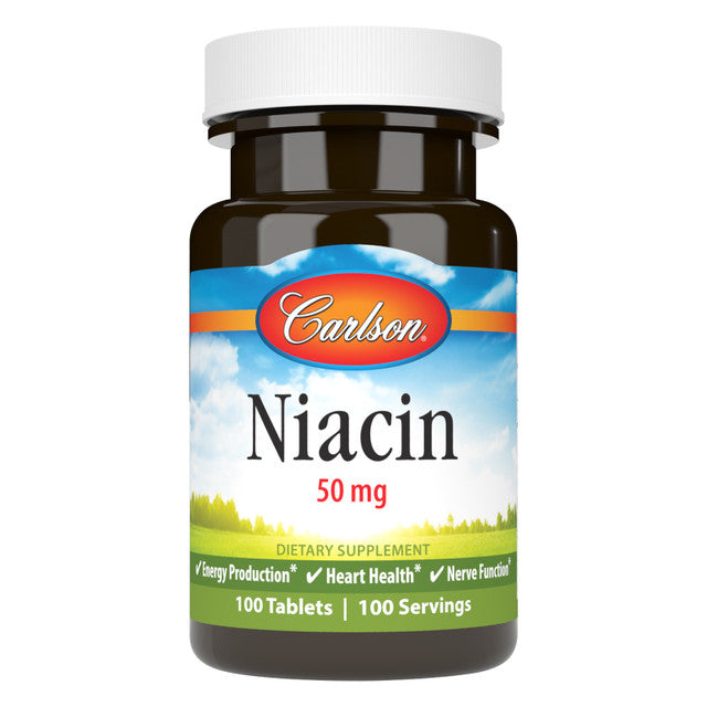 Niacin 50 mg 100 tablets