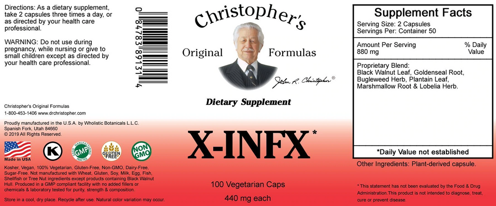 Dr. Christopher's X-INFX Formula (100 Caps)