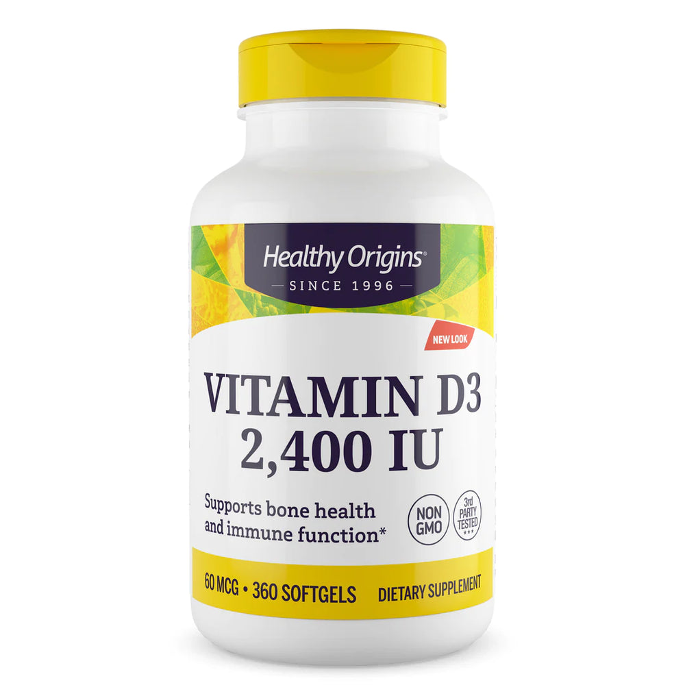 
                
                    Load image into Gallery viewer, Vitamin D3 2,400 IU (360 softgels)
                
            