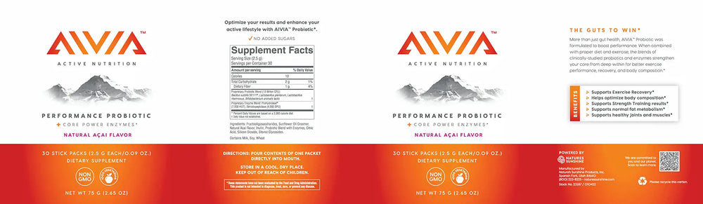 Aivia Performance Probiotic (30 Sticks)