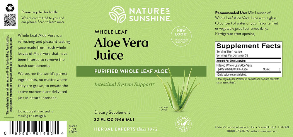 Aloe Vera, Whole Leaf (32 fl. oz.)