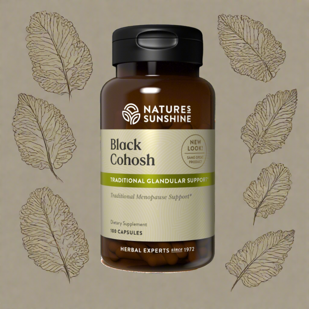 Black Cohosh supports the female reproductive system, providing help for the common symptoms associated with menopause.