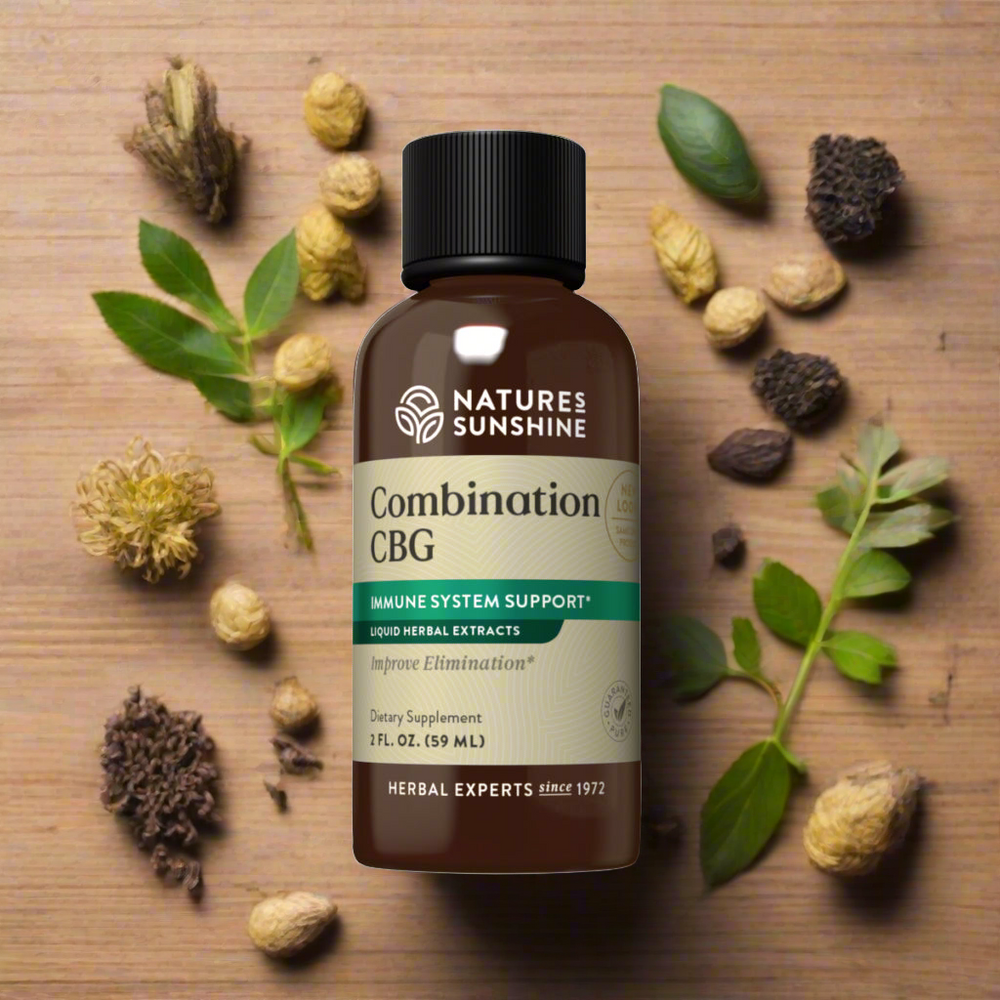 Nature’s Sunshine CBG Extract is a special formula that nourishes the immune system. In a process called the spagyric process, the raw herbs included in the formula are soaked in natural solution before the plant fiber is removed and reduced to ash.The liquid and ash are later combined into CBG extract, along with alcohol which preserves the active ingredients.