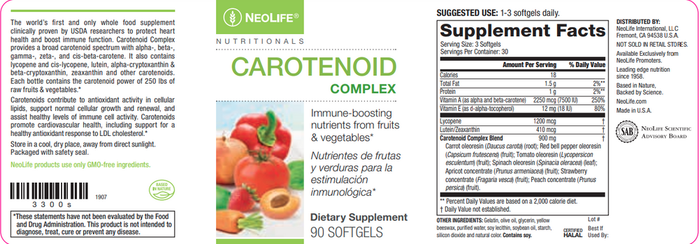 Carotenoid Complex, Daily