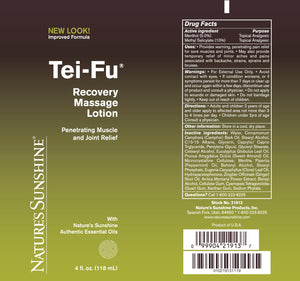 Tei-Fu Recovery Massage Lotion (4 oz)