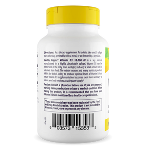 Vitamin D-3 10,000 IU (120 softgels)