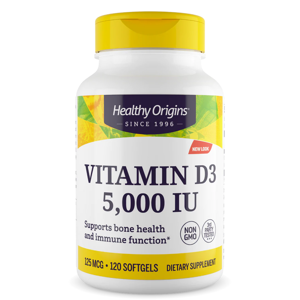 
                
                    Load image into Gallery viewer, Vitamin D-3 5,000 IU (120 soft gels)
                
            