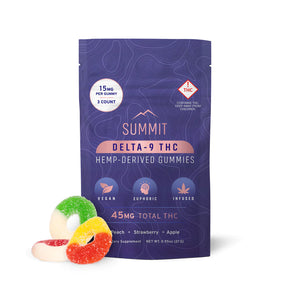 
                
                    Load image into Gallery viewer, Delta 9 Hemp Gummies 3ct Pouches
                
            