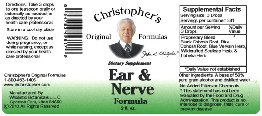 Dr. Christopher's Ear & Nerve Extract 2 oz