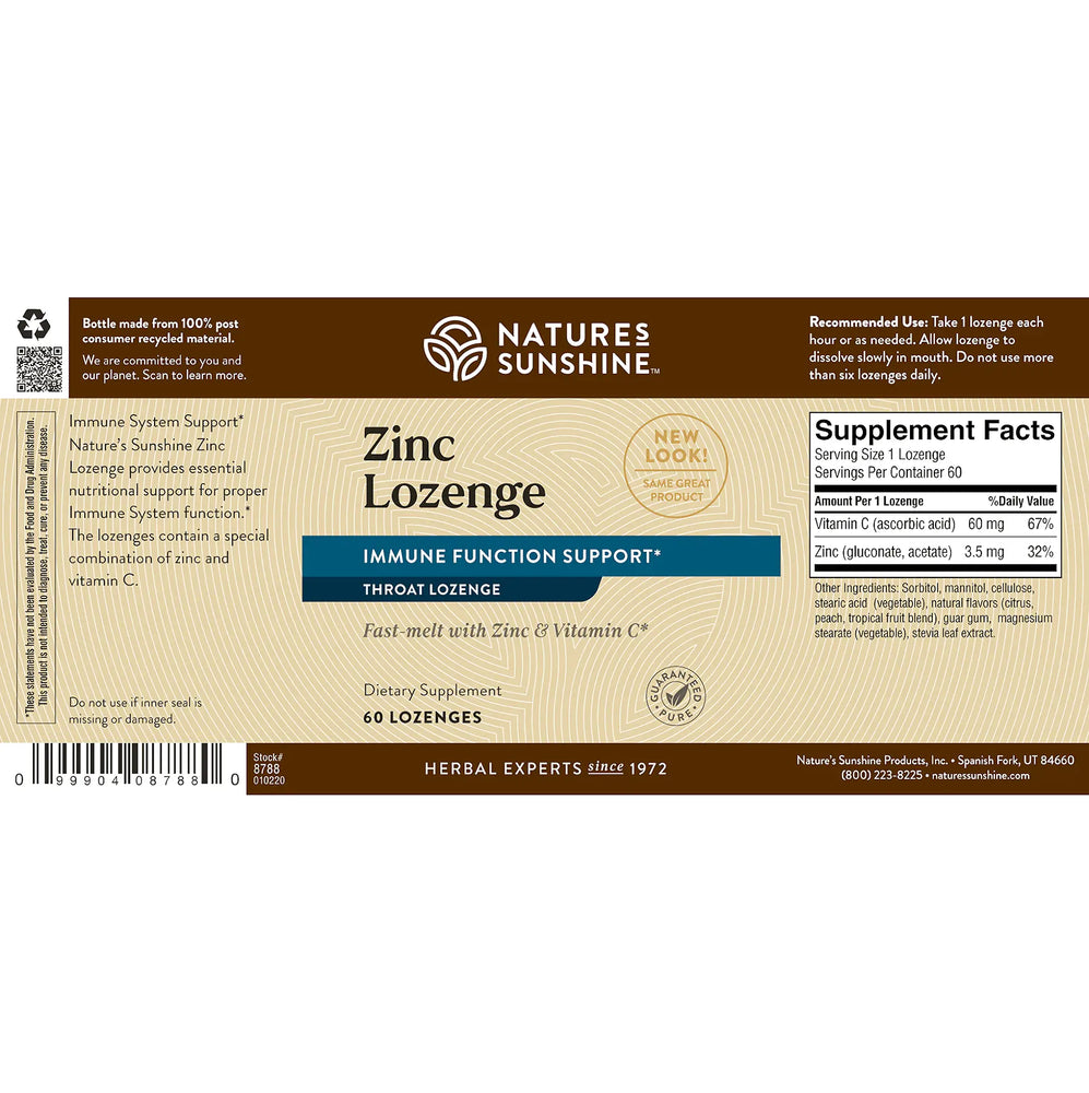 Zinc Lozenge (60 tablets)