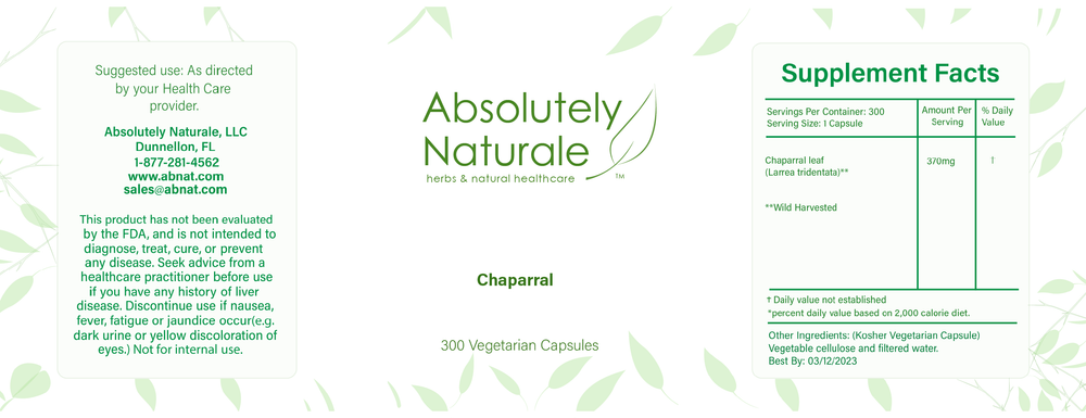Chaparral is known for its uses for skin infections, the common cold, and digestive issues. It has powerful botanical properties that help contain free radicals in the body.