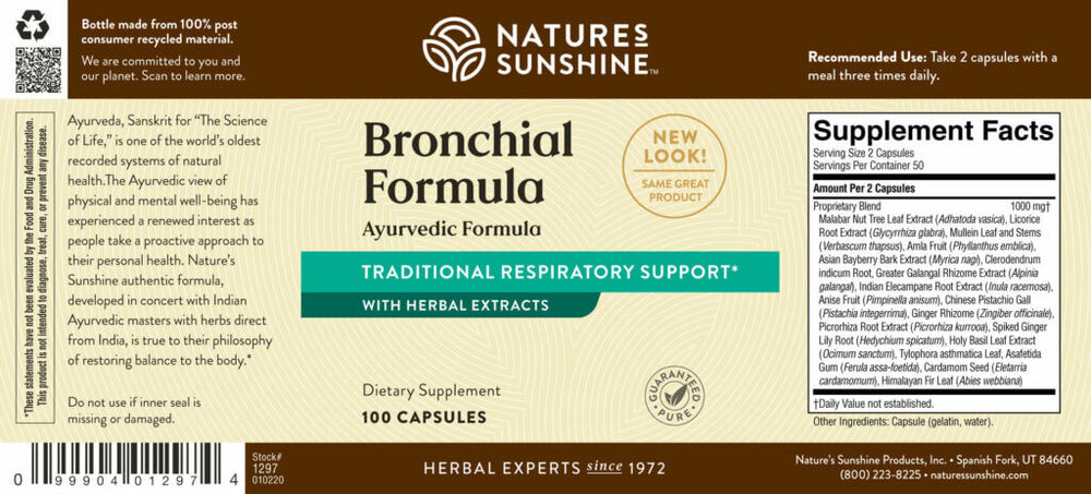 Support your entire respiratory system with this Ayurvedic formula, designed to offer nourishing support to the lungs and bronchi.