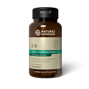 C-X formula, featuring dong quai root and a host of other terrific herbs, provides herbal support for the reproductive glands of mature women.