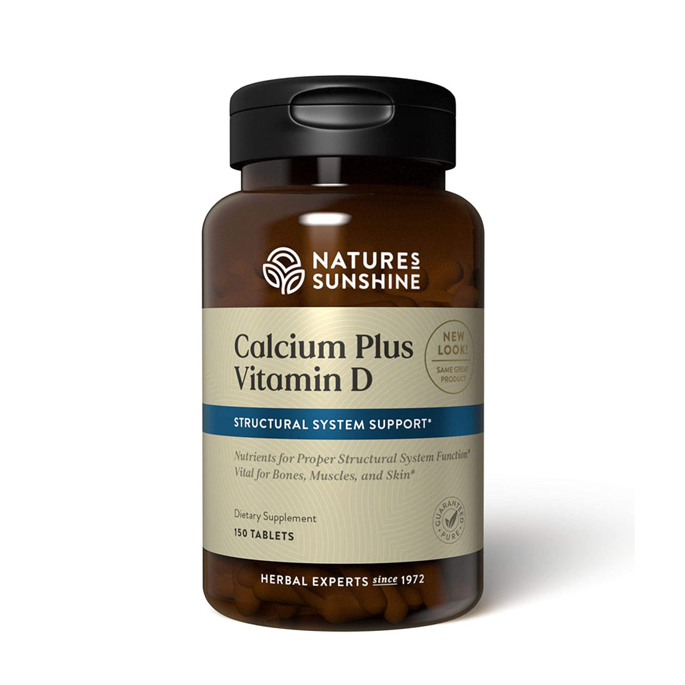
                
                    Load image into Gallery viewer, Calcium Plus Vitamin D by Nature’s Sunshine is a formula that provides nutritional support to the bones, ligaments, skin, and tendons. Calcium Plus Vitamin D provides a group of ingredients that work in synergy for maximum effectiveness. For example, calcium is important for muscle contractions. Phosphorus works with B vitamins to maintain the right balance of fluid in the body, while vitamin D helps calcium work properly.
                
            