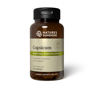 Nature's Sunshine Capsicum stimulates digestion and enhances blood flow, improving circulation.