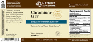 Chromium promotes blood sugar and blood fat levels already in the normal range. It helps transport glucose into the cells.