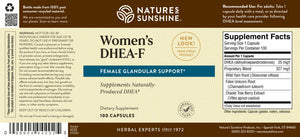 Our DHEA-F formula (for women) supports energy, sleep, joint function, metabolism, mental function, and more. Its unique herbal base nourishes the female glandular system.