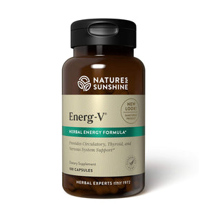 
                
                    Load image into Gallery viewer, Energy-V is a unique formula that works with the body&amp;#39;s own energy building system. It supports circulatory health as it nourishes the nervous and glandular systems.
                
            