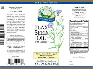 Flax seed oil is an excellent source of fatty acids, which support heart health and are vital to many body functions and processes.