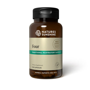 Nature's Sunshine Four herbal supplement supports the health of the respiratory system.