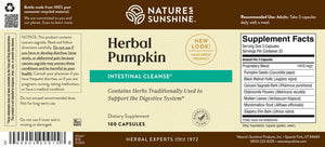 Herbal Pumpkin supports colon and digestive health by helping to create a balanced microbiological environment.