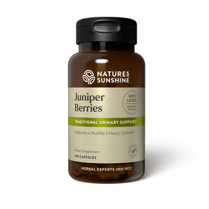 Juniper berries offer nutritional support to the urinary system by helping the body maintain proper fluid balance and normal levels of uric acid.
