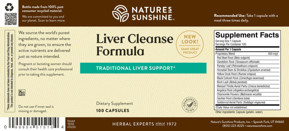 Liver Cleanse Formula (100 caps)