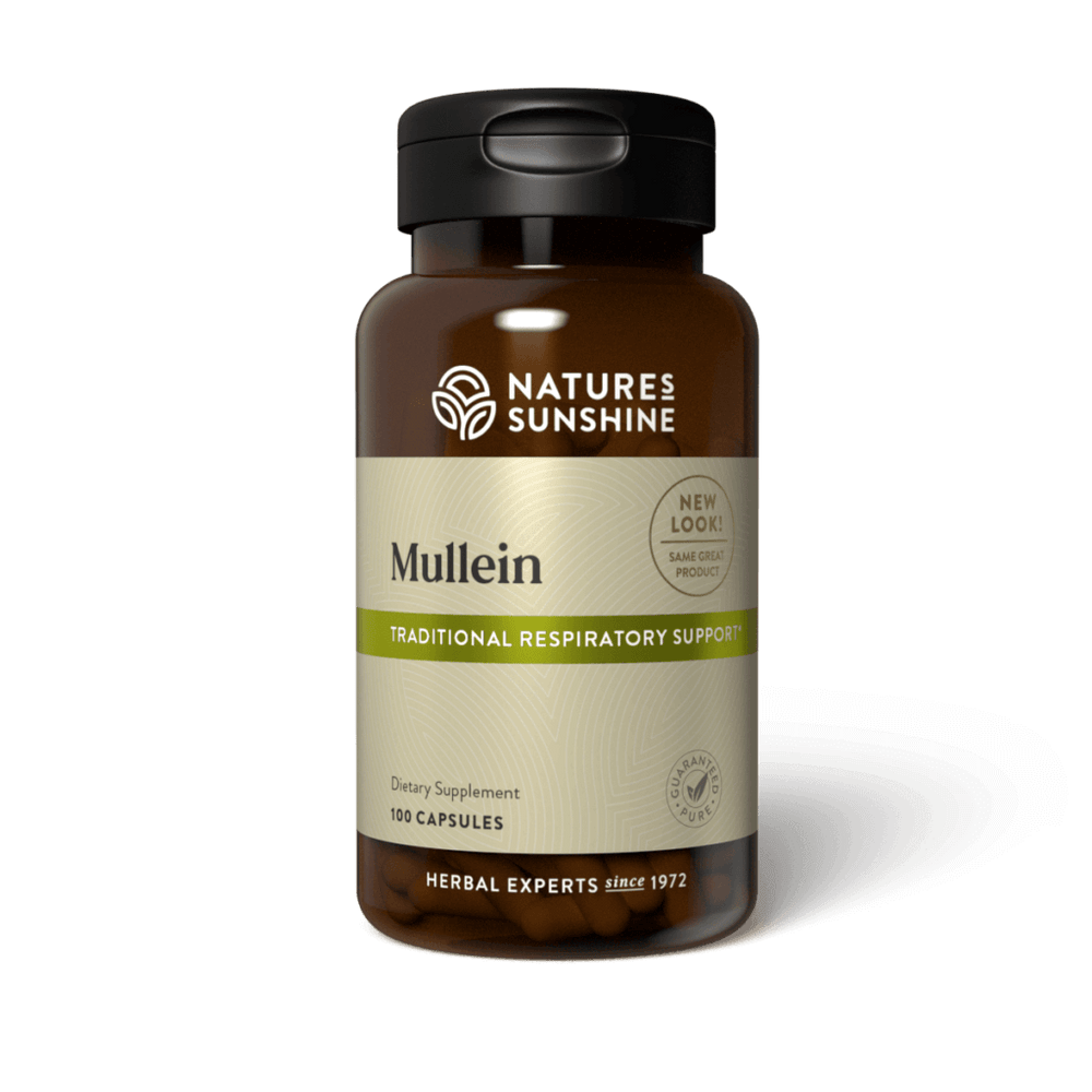 Mullein offers nutritional support to the respiratory system. It supports healthy ears and lungs.