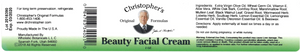 Dr. Christopher's Beauty Facial Cream 2oz