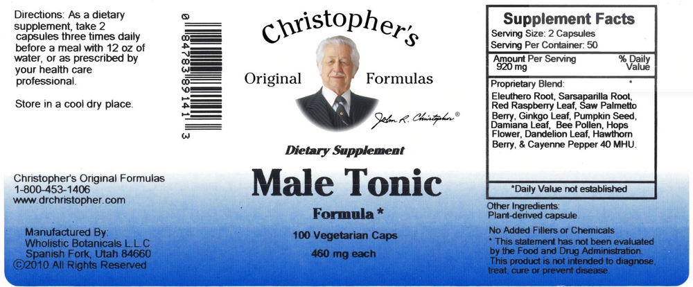 Dr. Christopher's Male Tonic Formula (100 Caps)