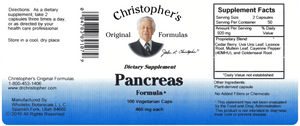 Dr. Christopher's Pancreas Formula (100 Caps)