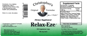 Dr. Christopher's Relax-Eze Formula (100 Caps)