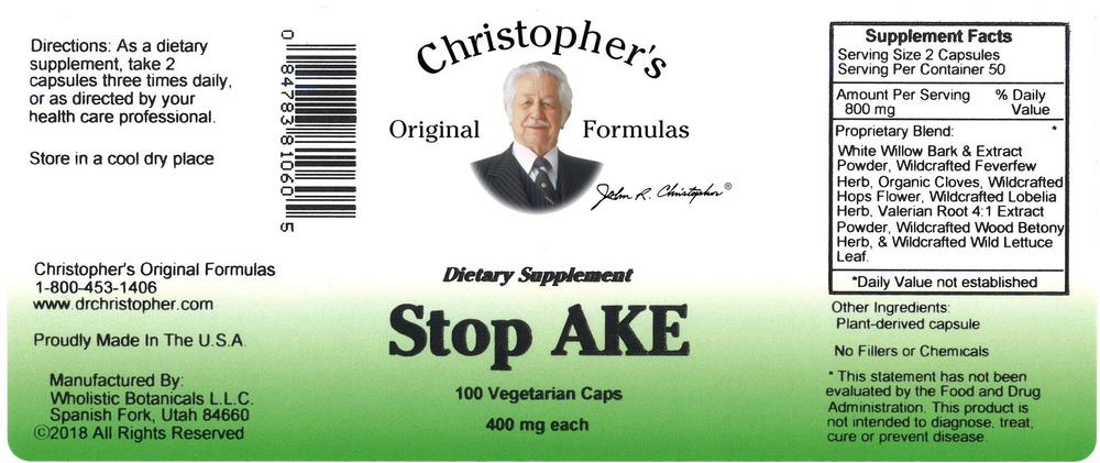 Dr. Christopher's Stop-AKE (100 Caps)