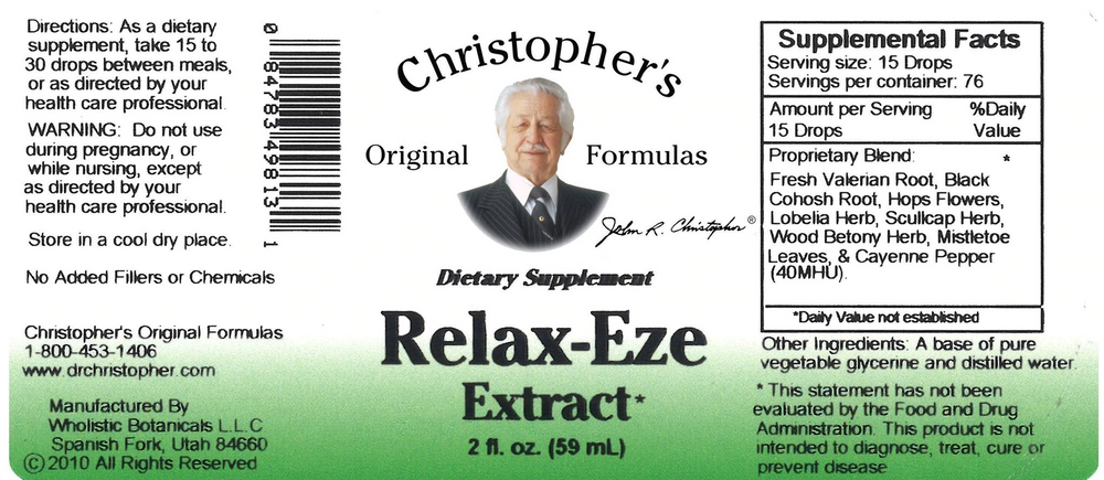 
                
                    Load image into Gallery viewer, Dr. Christopher&amp;#39;s Relax-Eze Formula 2oz
                
            