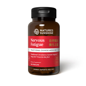 
                
                    Load image into Gallery viewer, Nature’s Sunshine Nervous Fatigue TCM Concentrate contains the same herbs found in Nervous Fatigue formula but in a highly concentrated blend. Traditional Chinese Medicine would consider this a fire-enhancing formula. Its Chinese name yang xin translates to “nurture the heart.” Weakness in the fire element usually manifests itself in the digestive, cardiovascular or reproductive systems. Nervous Fatigue TCM helps relieve stress and helps support digestion and promote sleep.
                
            