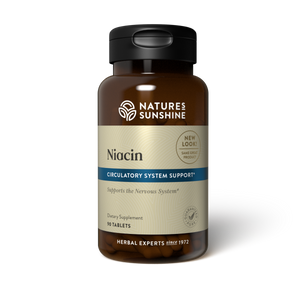 Niacin nourishes the nervous and circulatory systems and supports the body's energy system.