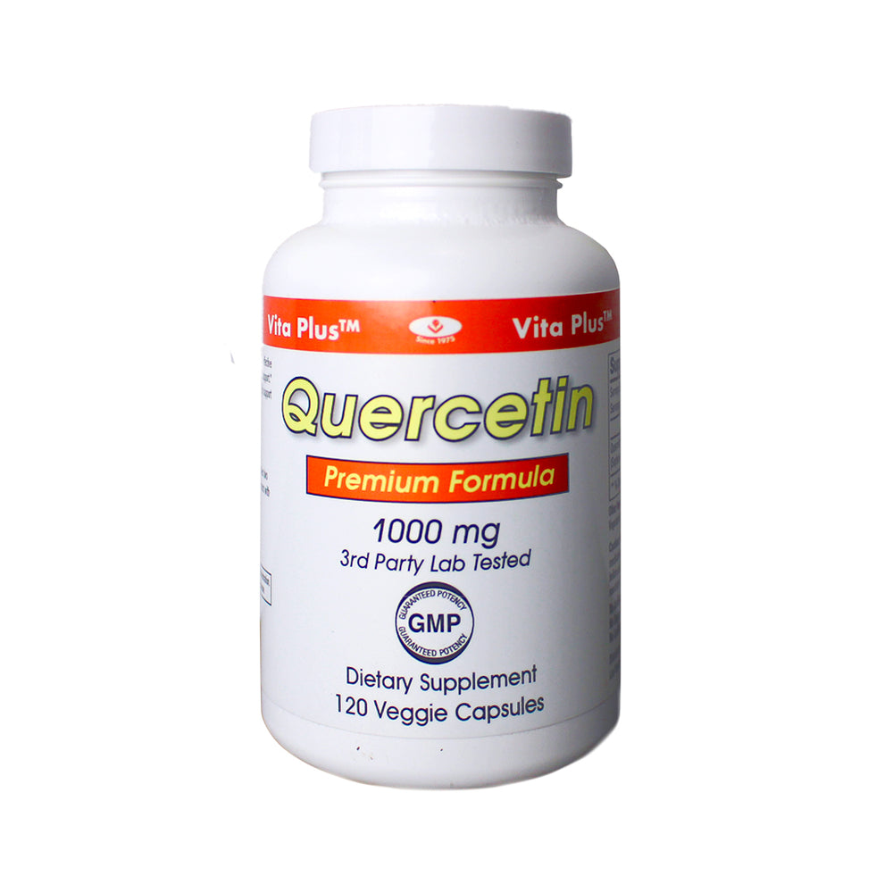 
                
                    Load image into Gallery viewer, Quercetin Premium Formula 1000 mg (120 Veggie Caps)
                
            