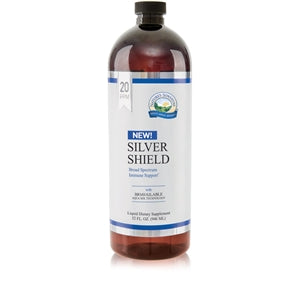 
                
                    Load image into Gallery viewer, Nature’s Sunshine Silver Shield with Aqua Sol Technology provides the immune-supporting benefits of pure silver particles. The formula is non-toxic, and there is no risk of metal contamination when taking this product. Silver Shield suspends silver particles in pure water through patented processes that undergo strict quality control. 
                
            