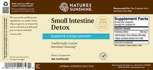 Small Intestine Detox soothes digestive tissue and helps with the breakdown of proteins.