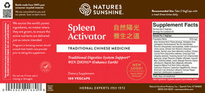 Nature’s Sunshine draws on traditional Chinese medicine in Spleen Activator, Chinese, a formula that may act as a digestive system tonic and boosts energy levels. Called wen zhong in Chinese, or “warm the center,” Spleen Activator supports a weak earth element, according to Chinese philosophy. It encourages proper spleen function and provides nourishment to the pancreas. It may alleviate occasional night leg cramps. Spleen Activator includes ginseng, licorice, and atractylodes.