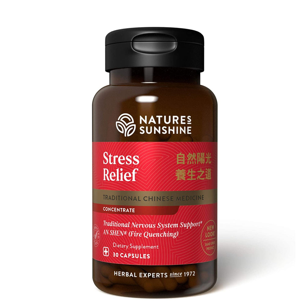 
                
                    Load image into Gallery viewer, Our concentrated Stress Relief Chinese herbal formula supports emotional balance, circulatory health and may help optimize gastric function.
                
            