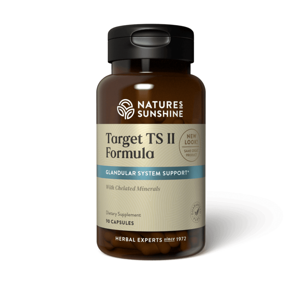 Keep your pituitary, thyroid, and hypothalamus glands healthy. Nourish them with Target TS II.