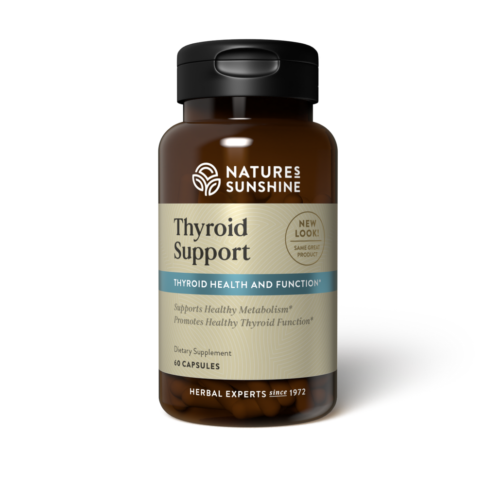 Use Thyroid Support to help nourish the thyroid gland and buffer the effects of stress and fatigue. And it supports your metabolism!