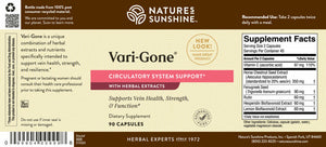 Vari-Gone capsules may help minimize the appearance of varicose and spider veins as it supports vein health, strength, and function.