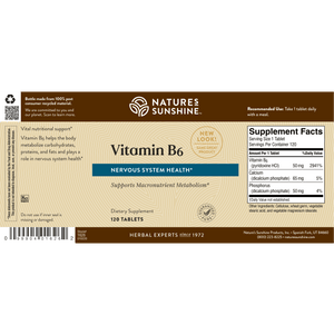 
                
                    Load image into Gallery viewer, Vitamin B6 offers cardiovascular support and may beneficially affect homocysteine levels, a factor in cardio health.
                
            