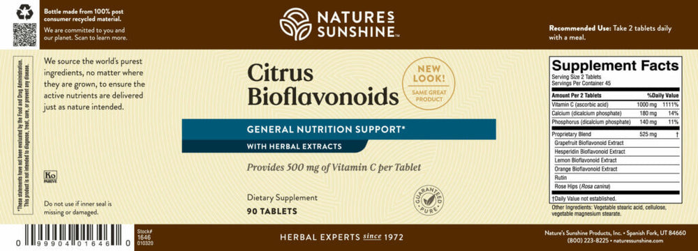 
                
                    Load image into Gallery viewer, Get 500 mg vitamin C per tablet with Citrus Bioflavonoids. Support your immune system and quench dangerous free radicals.
                
            