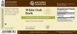 White Oak Bark supports the digestive system and helps to tone tissues.